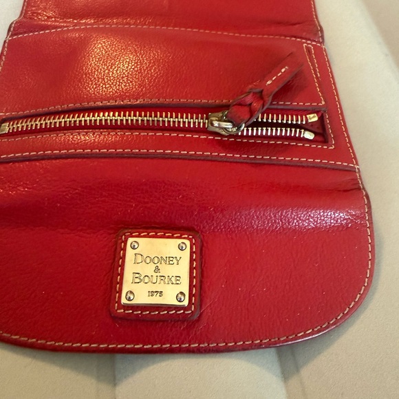 Dooney & Bourke Cherry Red Leather Wallet - Picture 7 of 7